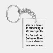 Wanneer het leven krachtig is sleutelhanger (Voorkant Links)