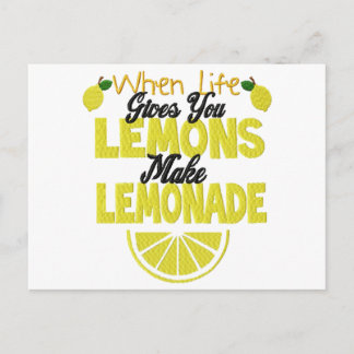 Wanneer het Leven Lemons (voeg eigen achtergrondkl Briefkaart