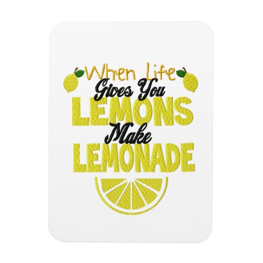 Wanneer het Leven Lemons (voeg eigen achtergrondkl Magneet (Verticaal)