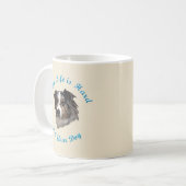 Wanneer het leven moeilijk is (Australian Shepherd Koffiemok (Voorkant links)