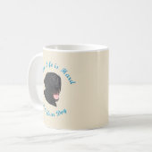 Wanneer het leven moeilijk is (labrador reever) koffiemok (Voorkant links)