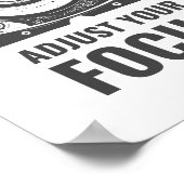 Wanneer het leven onscherp wordt, pas je focus aan poster (Hoek)