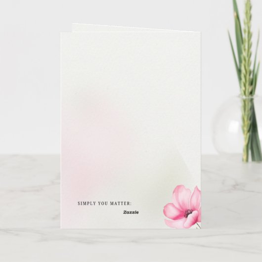 Wanneer het leven overweldigend voelt - bemoedigin bedankkaart (Achterkant)