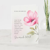 Wanneer het leven overweldigend voelt - bemoedigin bedankkaart (Voorkant)