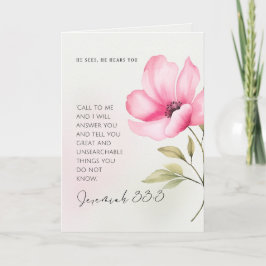 Wanneer het leven overweldigend voelt - bemoedigin bedankkaart