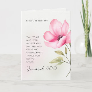 Wanneer het leven overweldigend voelt - bemoedigin bedankkaart