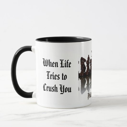 Wanneer het Leven probeert om u te overrompelen tw Mok (Links)