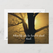 Wanneer het leven te moeilijk wordt om te staan, K Briefkaart (Voorkant / Achterkant)