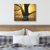 Wanneer het leven te moeilijk wordt om te staan, K Canvas Afdruk (Insitu (Slaapkamer))