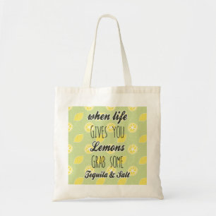 Wanneer het leven u citeert tote bag