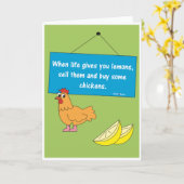 Wanneer het Leven u Citroenen - Wenskaart geeft Kaart (Gele Bloem)