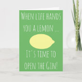 Wanneer het leven u een citroen… Gelukkige Kaart (Voorkant)