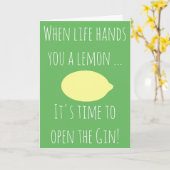 Wanneer het leven u een citroen… Gelukkige Kaart (Gele Bloem)