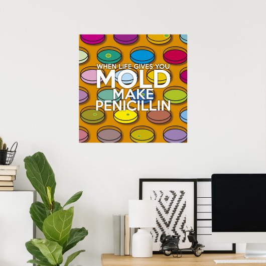 WANNEER HET LEVEN U GEEFT MOET U PENICILLIN WETENS POSTER (Thuiskantoor)
