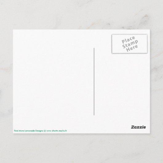 Wanneer het leven u Lemons (oranje achtergrond) ge Briefkaart (Achterkant)