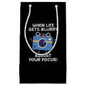 Wanneer het leven wazig wordt, pas dan je scherpst klein cadeauzakje (Voorkant)