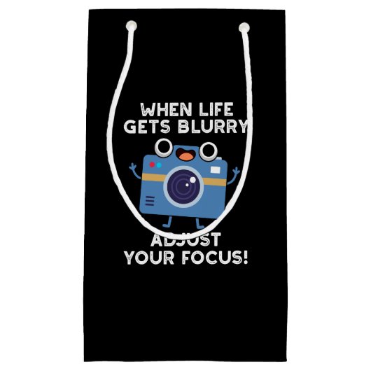 Wanneer het leven wazig wordt, pas dan je scherpst klein cadeauzakje (Voorkant)