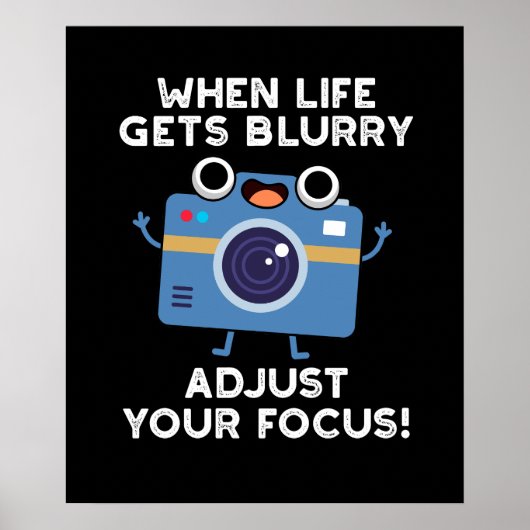 Wanneer het leven wazig wordt, pas dan je scherpst poster (Voorkant)