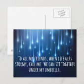 Wanneer het Leven Winkelprijsopgave krijgt Briefkaart (Voorkant / Achterkant)