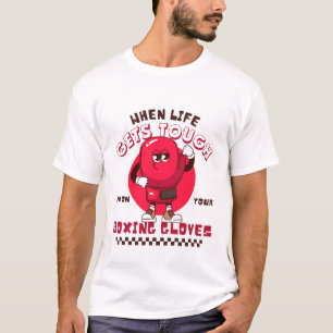 Wanneer het leven wordt door gezet op uw bokshands t-shirt