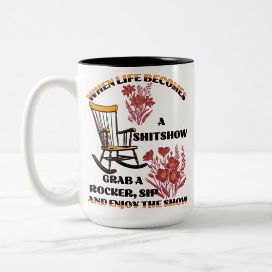 Wanneer het leven wordt tweekleurige koffiemok (Links)