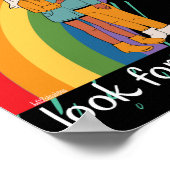 WANNEER HET RAINBOW NAAR EEN RAINBOW inspirerend K Poster (Hoek)