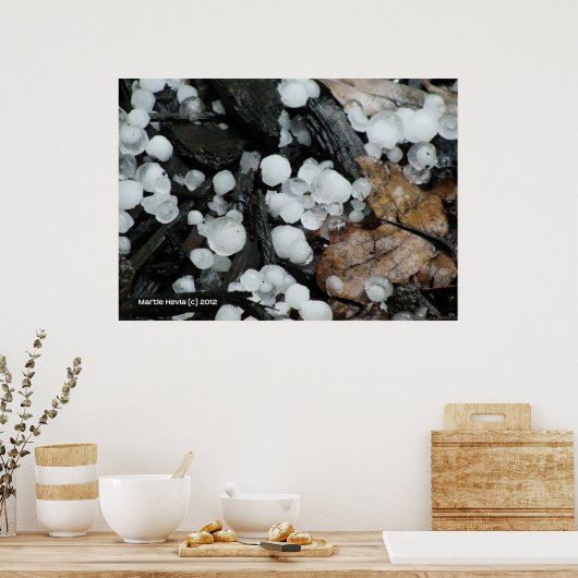 Wanneer het regent, hagelt het poster (Keuken)