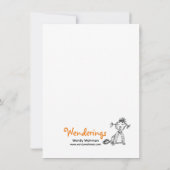 Wanneer het tijd is om binnen te komen bedankkaart (Achterkant)