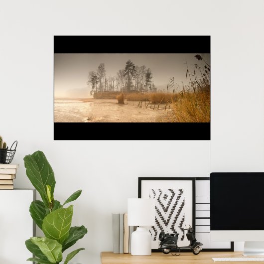 Wanneer het water wordt aangespoeld poster (Thuiskantoor)