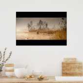 Wanneer het water wordt aangespoeld poster (Keuken)