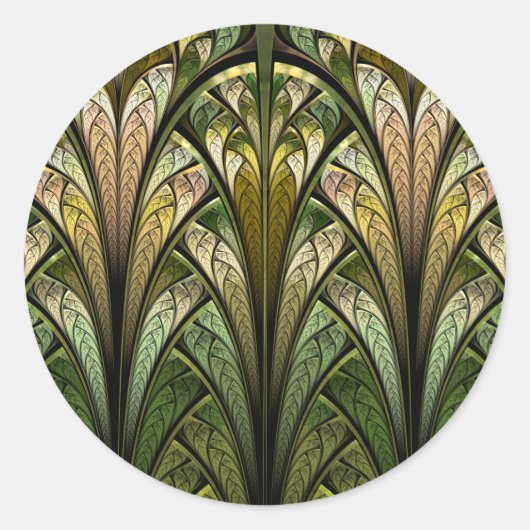 Wanneer het Wind van het Westen blaast Ronde Sticker (Voorkant)