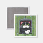 Wanneer houdt het op? - Kattenmagneet Magneet (Voorkant / Achterkant)