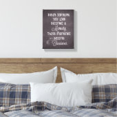 Wanneer iemand van wie je houdt een geheugencitaat canvas afdruk (Insitu (Slaapkamer))