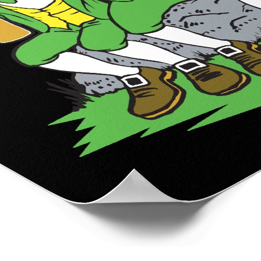 Wanneer Ierse ogen glimlachen Poster (Hoek)