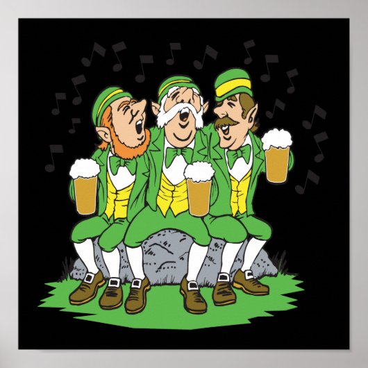 Wanneer Ierse ogen glimlachen Poster (Voorkant)