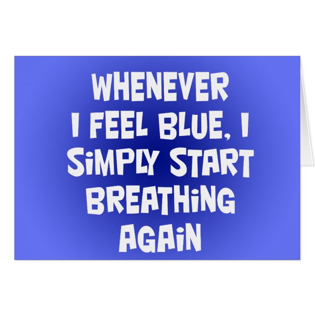 Wanneer ik blauw voel (Voorkant Horizontaal)