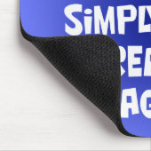 Wanneer ik blauw voel muismat (Hoek)