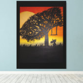 Wanneer ik Canvas druk opgroeide Afdruk (Insitu (Houten vloer))