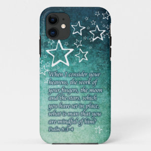 Wanneer ik de sterren zie psalm 8:3-4 Bijbelverse Case-Mate iPhone Case