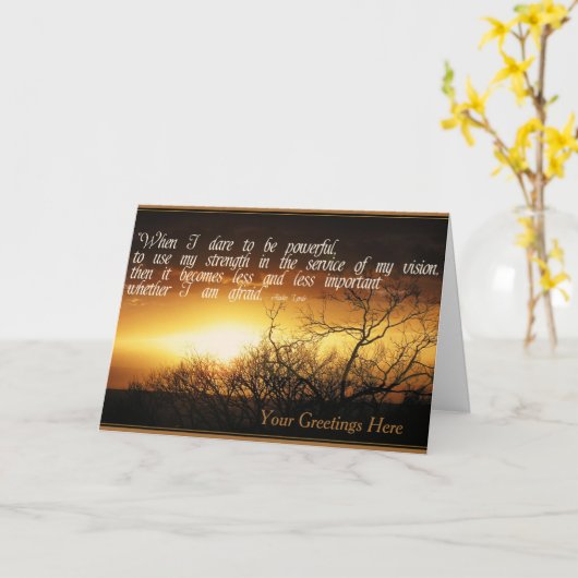 Wanneer ik het aandurf.. Inspirerend Kaarten (Gele Bloem)