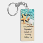 Wanneer ik Mannen Acrylische Sleutelhanger hertier (Voorkant Links)