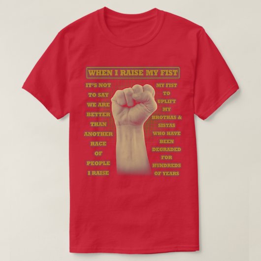 Wanneer ik mijn eerste Junteenth Black History (1) T-shirt (Design voorkant)