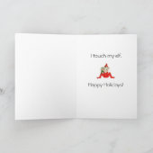 Wanneer ik over u… feestdagen kaart (Binnen)