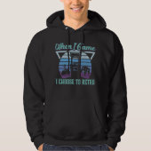 Wanneer ik spel kies ik voor retro - videogame hoodie (Voorkant)