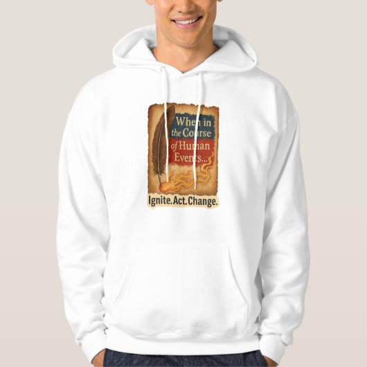 Wanneer in de loop van menselijke gebeurtenissen - hoodie (Voorkant)