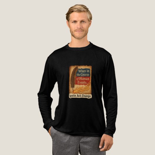 Wanneer in de loop van menselijke gebeurtenissen - Tri-Blend shirt (Voorkant)