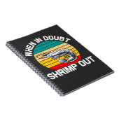 Wanneer in Doubt de garnalen Jiu Jitsu Martial Art Notitieboek (Rechterzijde)