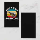 Wanneer in Doubt de garnalen Jiu Jitsu Martial Art Visitekaartje (Voorkant / Achterkant)