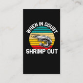 Wanneer in Doubt de garnalen Jiu Jitsu Martial Art Visitekaartje (Voorkant)