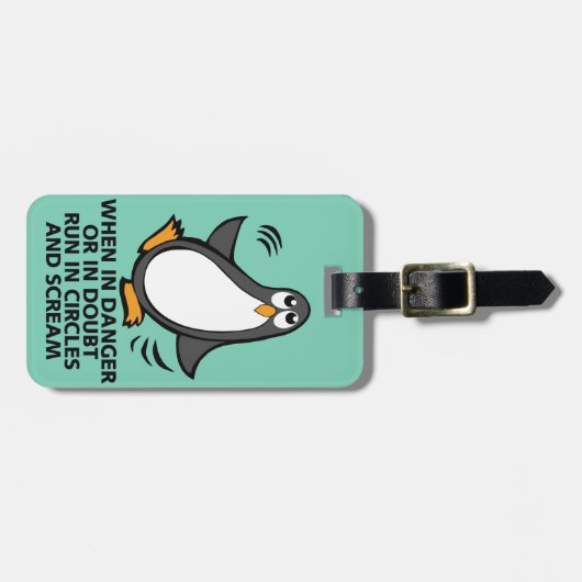 Wanneer in gevaar of in verdubbeling bagagelabel (Voorkant horizontaal)